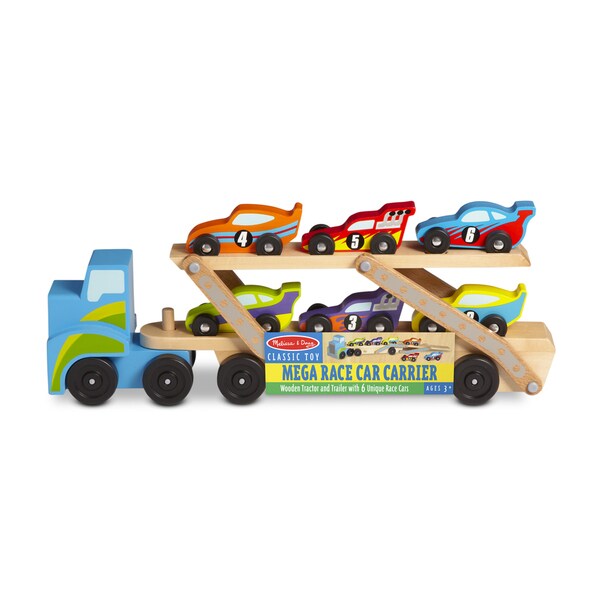 Melissa & Doug Mega Race Car Carrier