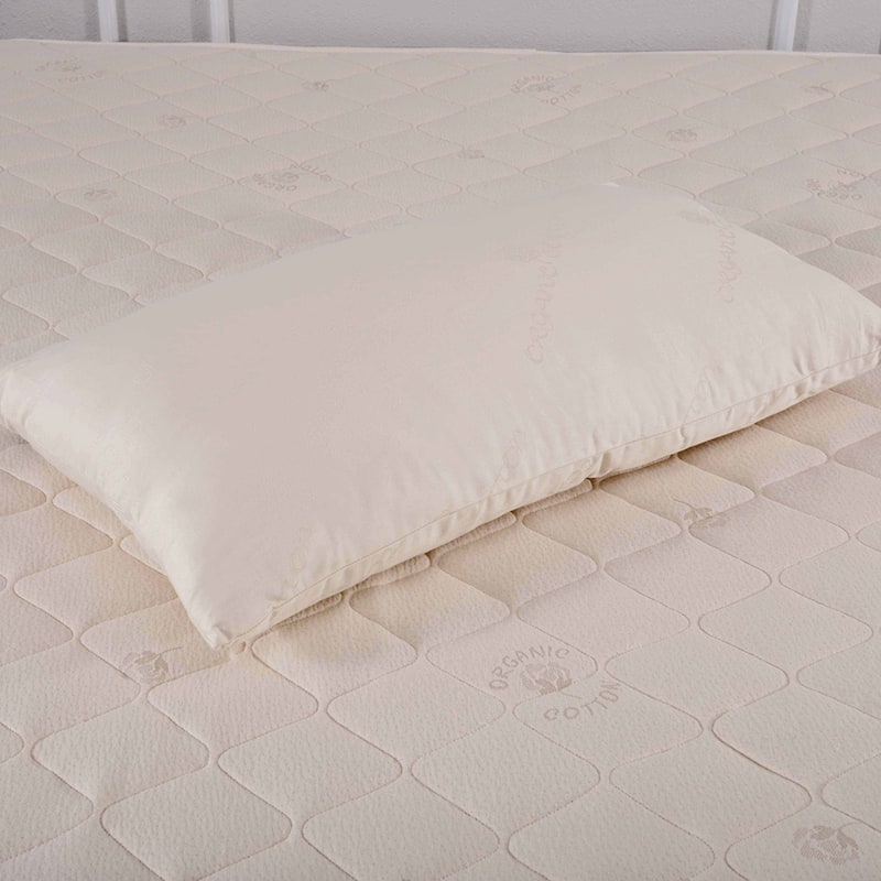 All Organic 300 Thread Count Cotton Pillow - White