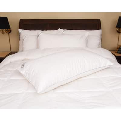 Downia 330 Thread Count Cotton White Goose Down Pillow