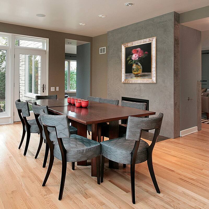 La Pastiche Edouard 'Bouquet of Flowers' Hand Painted Framed