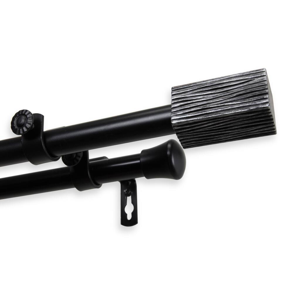 InStyleDesign Birch Adjustable Double Curtain Rod