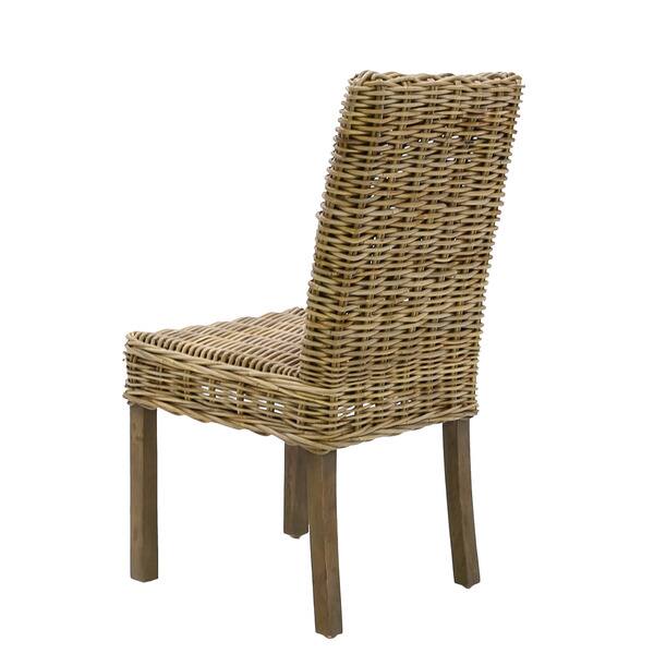 Somette Emporia Indoor Outdoor Rattan Armless Dining Chair Overstock 10489527