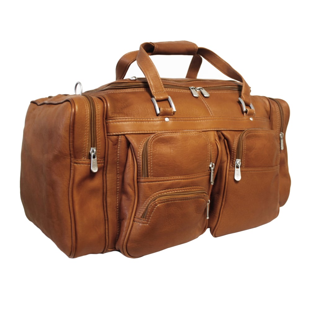 piel leather duffel bag