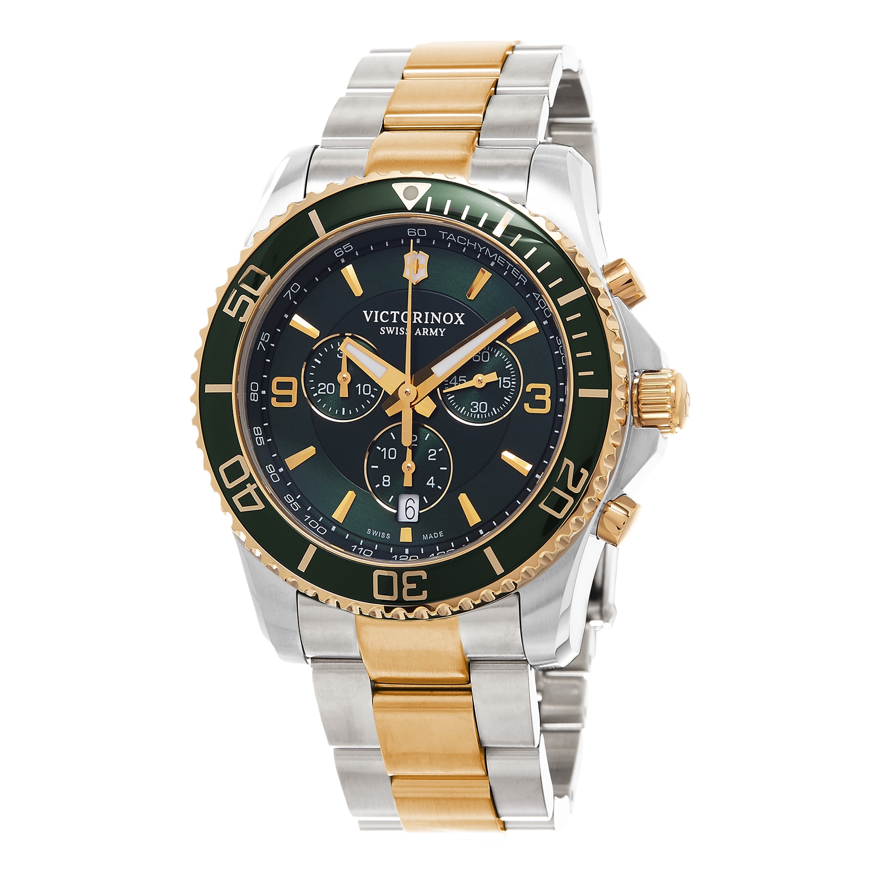 victorinox two tone watch