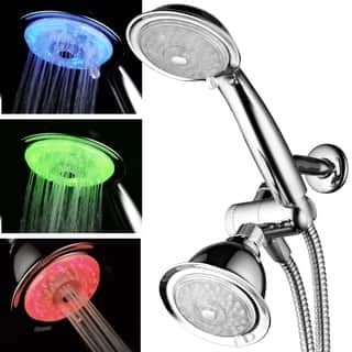 Shower Heads Online At Our Best Showers Deals Luminex Air Turbo 7 Color Led 24 Setting Shower Combo
