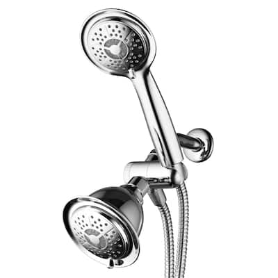 PowerSpa All-chrome 3-way LED Twin 7-color Shower System with Air Turbo Technology