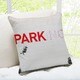 preview thumbnail 1 of 0, 'Parking Swing Girl' Los Angeles Banksy Throw Pillow
