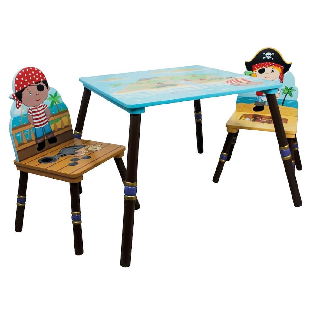 Fantasy Fields Pirates Island 3-piece Kid's Table Set