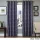 preview thumbnail 3 of 6, Softline Barrie Grommet Top Curtain Panel 55 x 84 - Blue