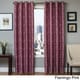 preview thumbnail 6 of 6, Softline Barrie Grommet Top Curtain Panel 55 x 84 - Fucshia