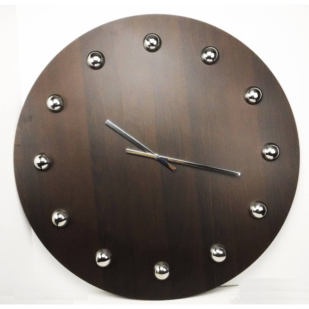 Jumbo 30-inch Wooden Gallery Wall Clock