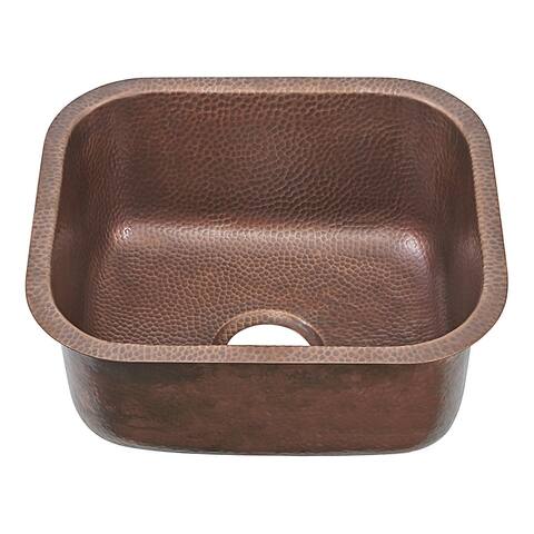 Sinkology Sisley Pro Undermount 18.5" Bar Prep Sink in Antique Copper