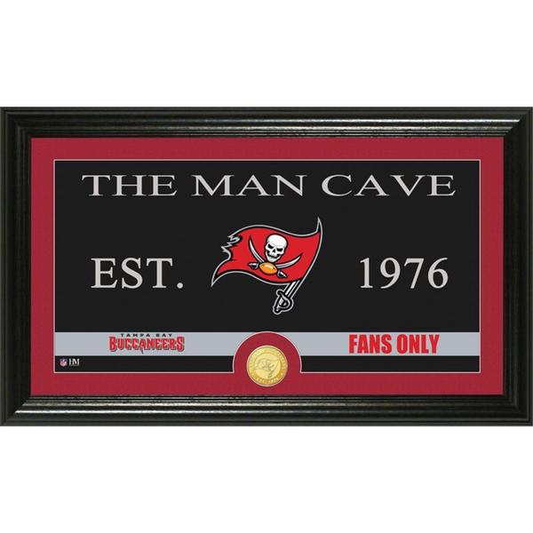 Tampa Bay Buccaneers 'Man Cave' Bronze Coin Panoramic Photo Mint