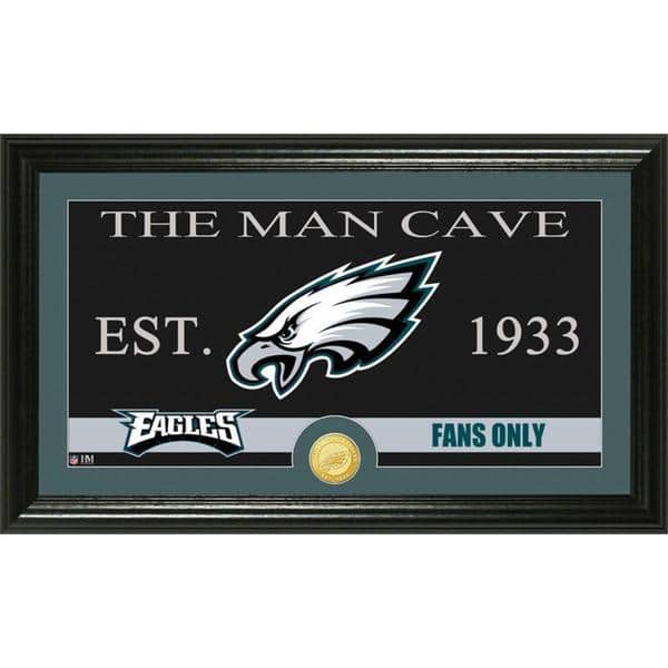 Philadelphia Eagles 'The Man Cave' Bronze Coin Panoramic Photo Mint
