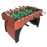 Metropolitan Foosball Table, Modern Soccer Game Table for Kids and Adults with Cherry Finish, 54-In