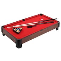 Striker 40-in Table Top Pool Table - Red