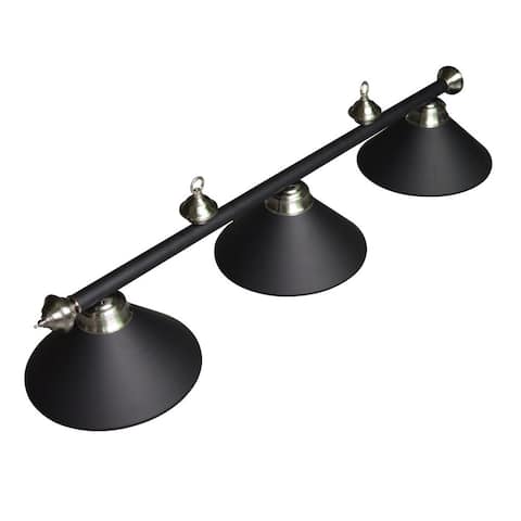 3-Shade Billiard Light Black - N/A