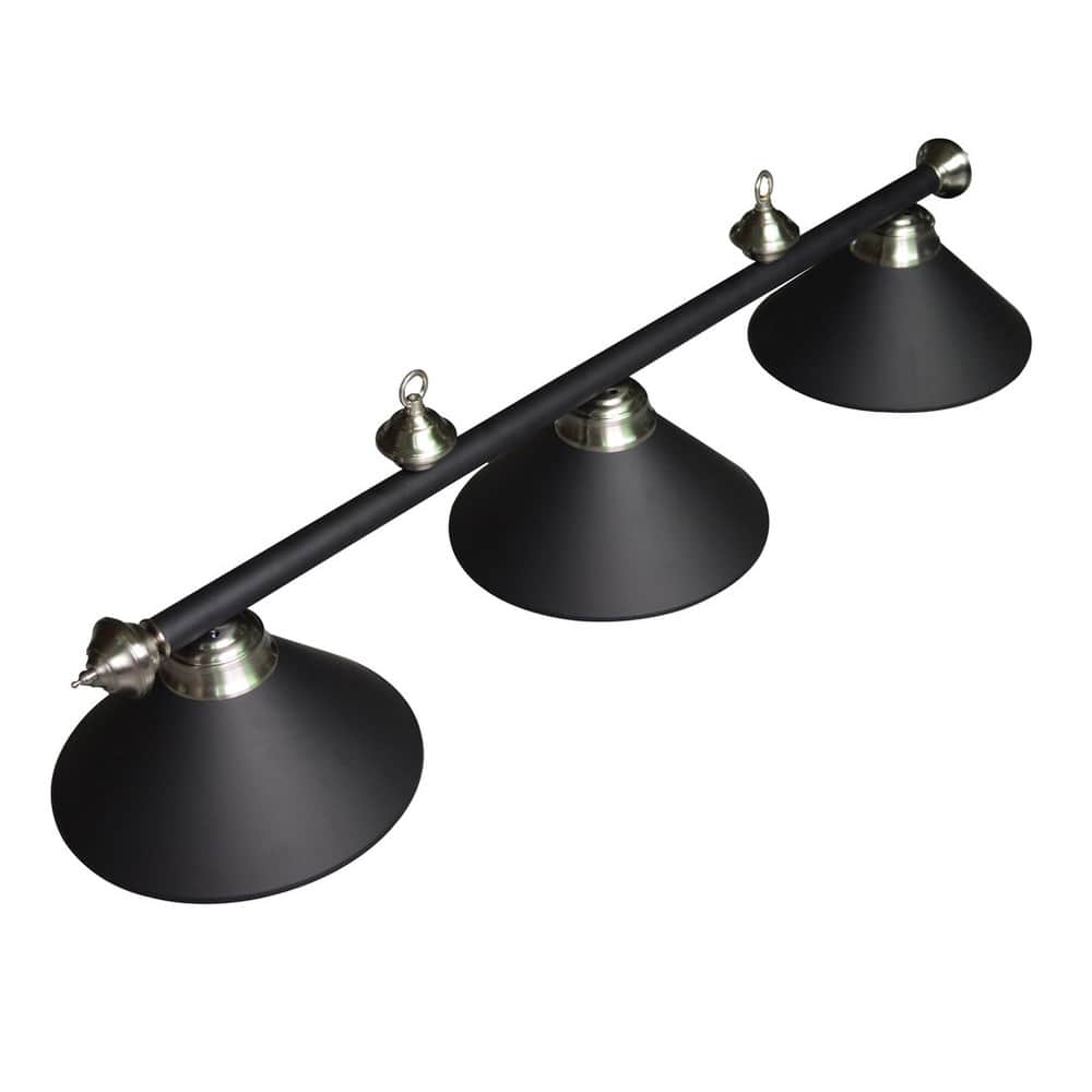 Hathaway 3-Shade Billiard Light Black - N/A