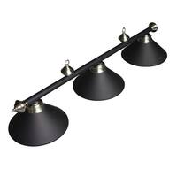 3-Shade Billiard Light Black