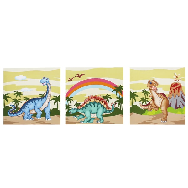 Teamson Fantasy Fields Dinosaur Kingdom Canvas Wall Art Set