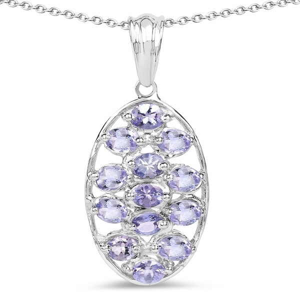 genuine tanzanite necklace