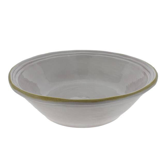 French Home 13-inch White Stoneware Classic Serving Bowl