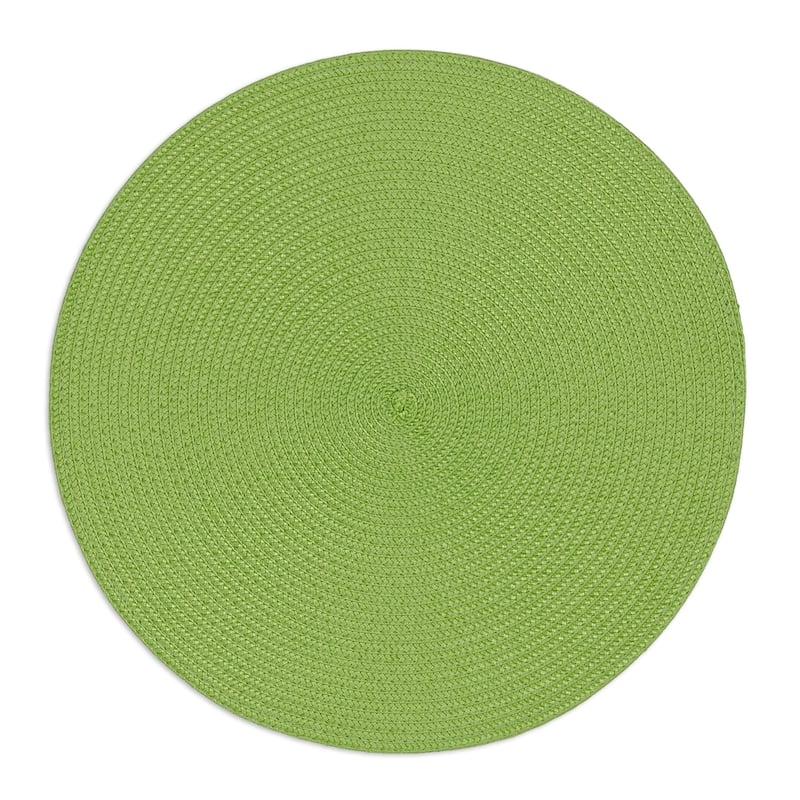DII Indoor/ Outdoor Round Woven Placemats (Set of 6)