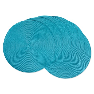 DII Indoor/ Outdoor Round Woven Placemats (Set of 6)