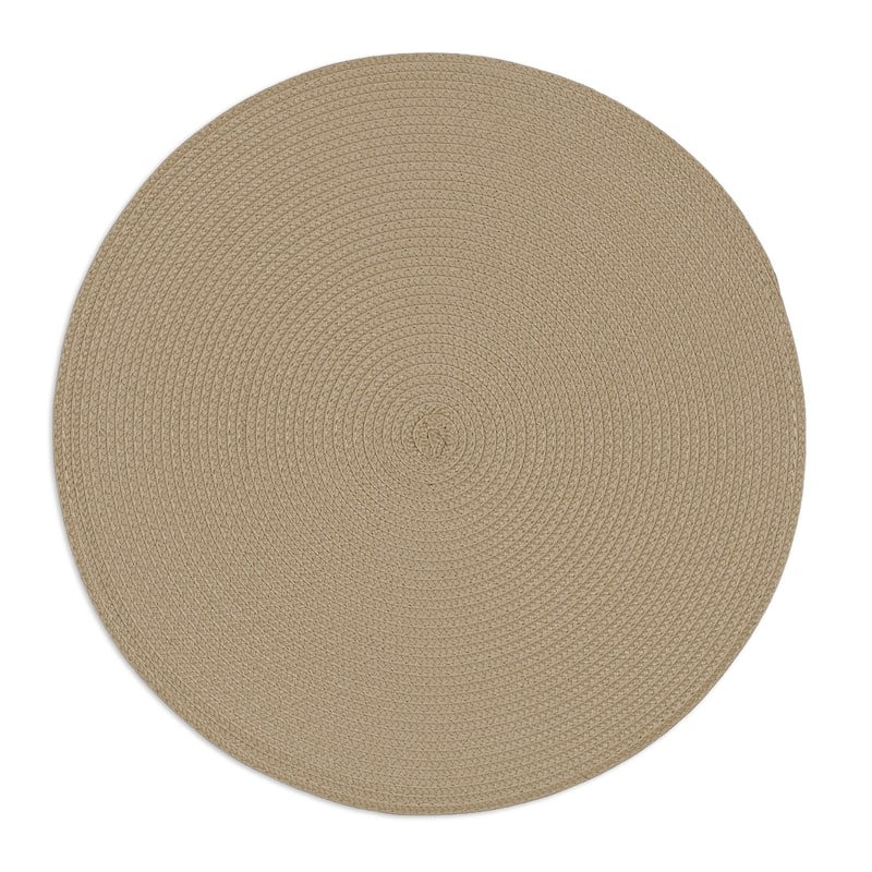 DII Indoor/ Outdoor Round Woven Placemats (Set of 6)