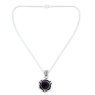 black rose pendant