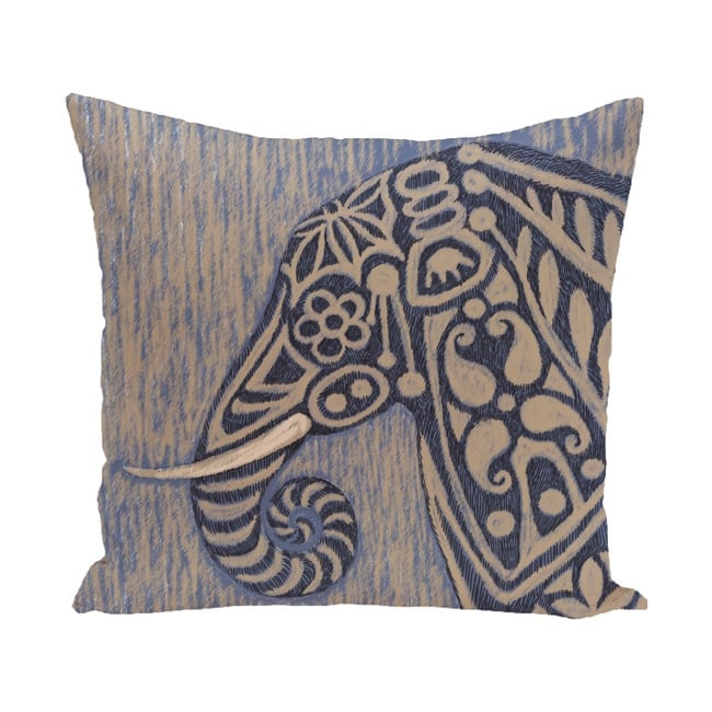 18 x 18-inch Inky Animal Print Pillow