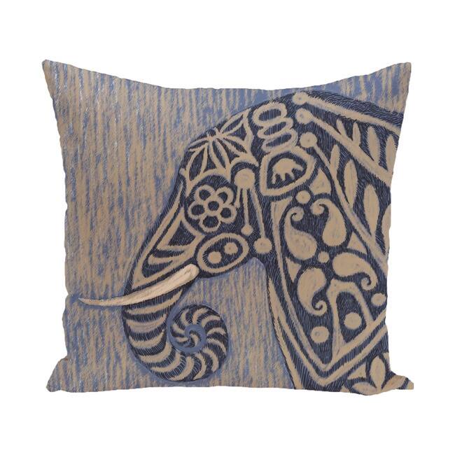 18 x 18-inch Inky Animal Print Pillow