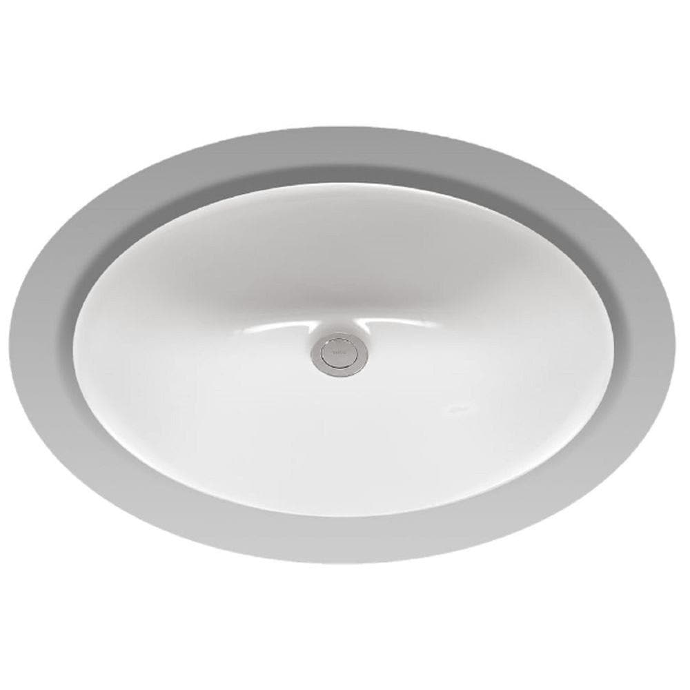✳︎toto✳︎ Toto Rendezvous Oval Undermount Bathroom Sink with CeFiONtect