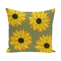 Shop 18 x 18-inch SunFloral Power Floral Print Pillow - Free Shipping