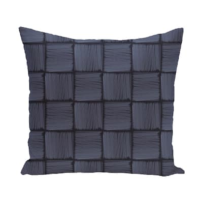 20 x 20-inch Basketweave Geometric Print Pillow