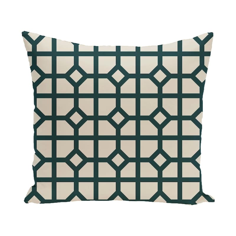 18 x 18-inch Don't Fret Geometric Print Pillow