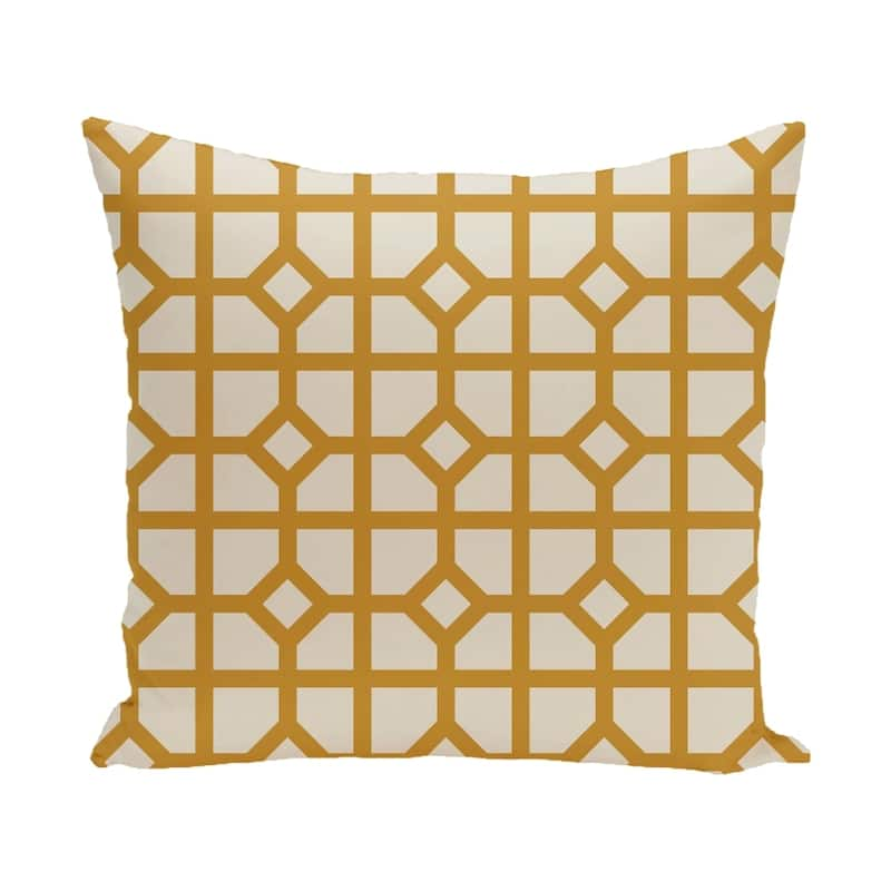 18 x 18-inch Don't Fret Geometric Print Pillow