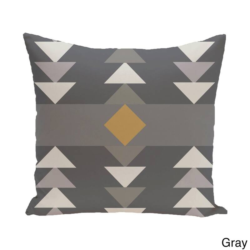 20 x 20-inch Sagebrush Geometric Print Pillow - Grey