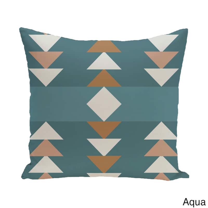 20 x 20-inch Sagebrush Geometric Print Pillow - Teal