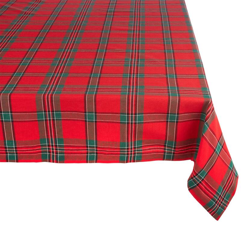 Holiday Plaid Tablecloth