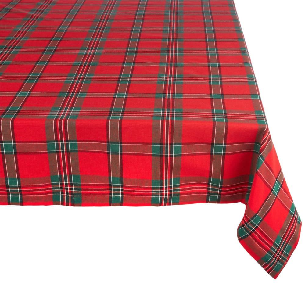 Holiday Plaid Tablecloth