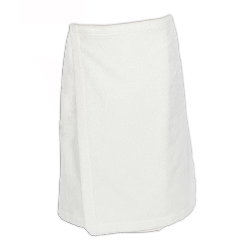 Authentic Hotel and Spa Turkish Cotton Terry White Women's Spa and Shower Towel Wrap