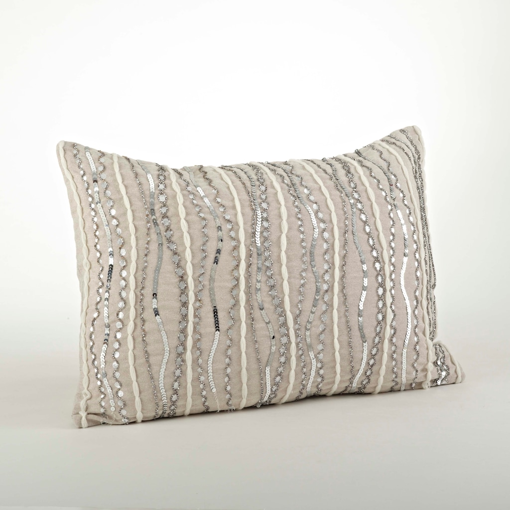 Beaded Design Throw Pillow