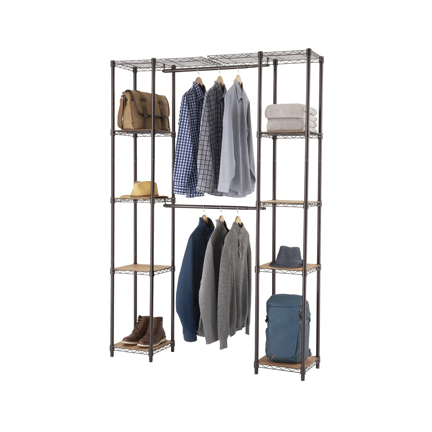 Expandable Shelf Closet Organizer Storage Bar Clothes Adjustable Rack Hanger Rod Expandable Shelf Closet Organizer Storage Bar Clothes Adjustable Rack Hanger Rod