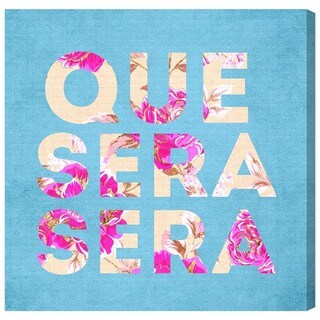 Oliver Gal 'Que Sera Sera' Typography and Quotes Wall Art Canvas Print ...