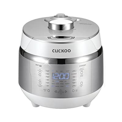 Cuckoo CRP-EHSS0309F Smart IH Pressure Rice Cooker, 110v, Metallic - Silver