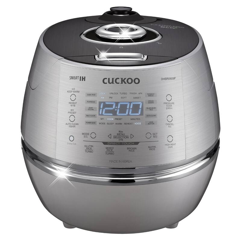 Cuckoo CRPDHSR0609F Metallic Smart IH Pressure Rice Cooker, 110volts