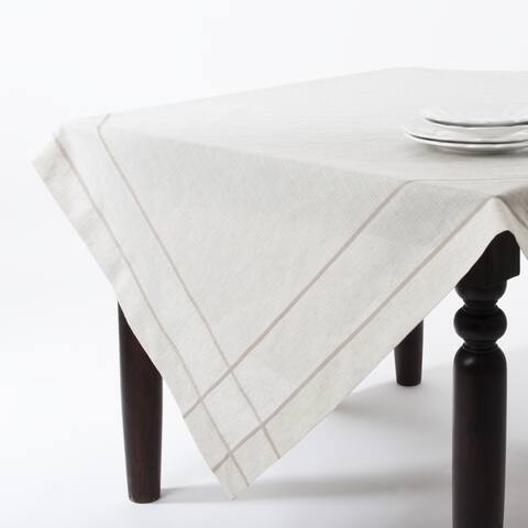 Drawn Work Border Design Tablecloth