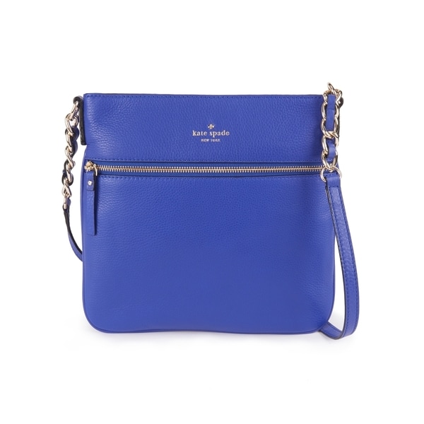 Kate Spade New York Tenley Leather Crossbody Bag Bright Lapis