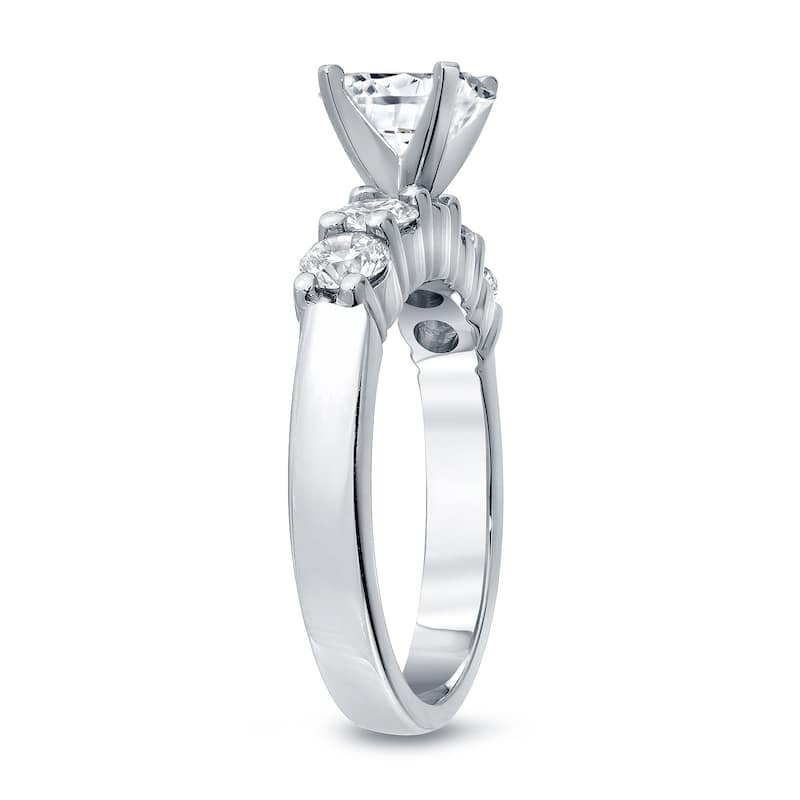 Auriya Classic 1 1/2ct TDW Round 5-Stone Diamond Engagement Ring 14k White Gold